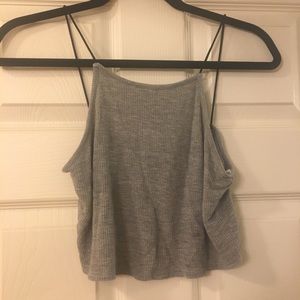 grey crop top